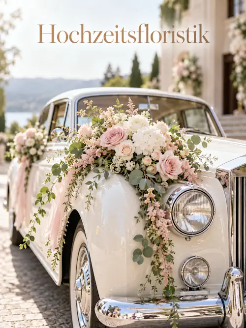 Hochzeitsfloristik mit Blumenschmuck